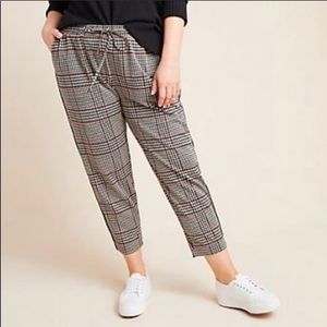ANTHROPOLOGIE Dickens Plaid Trouser Joggers Sz S